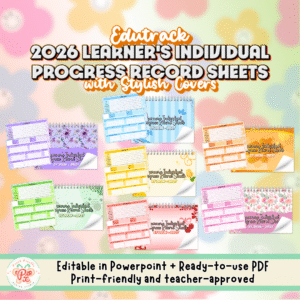 EDUTRACK: 2026 LEARNER'S INDIVIDUAL PROGRESS RECORD SHEET with Covers