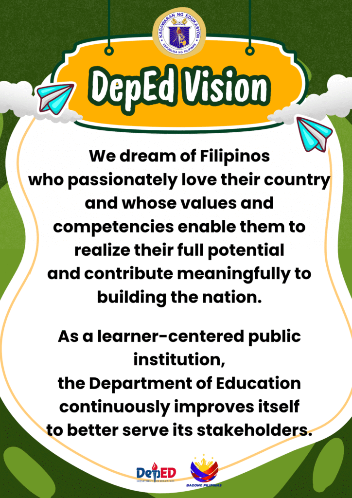 Classroom Posters – DepEd Vision, Mission, Core Values; Pambansang Awit ...