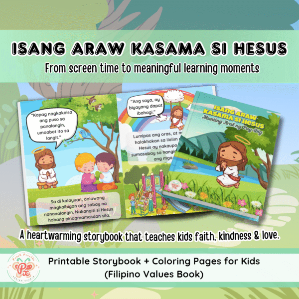Isang Araw Kasama si Hesus I Printable Kids Storybook + Coloring Pages ...