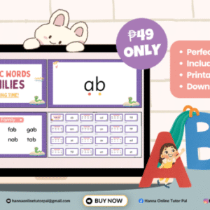 CV, CVC WORDS FAMILIES