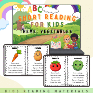 Garden of Learning: Vegetables Short Reading for Kids