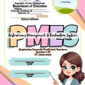 PMES TEMPLATE LUCKY CHARM THEME FOR BEGINNING TOWARDS PROFICIENT TEACHERS CANVA LINK