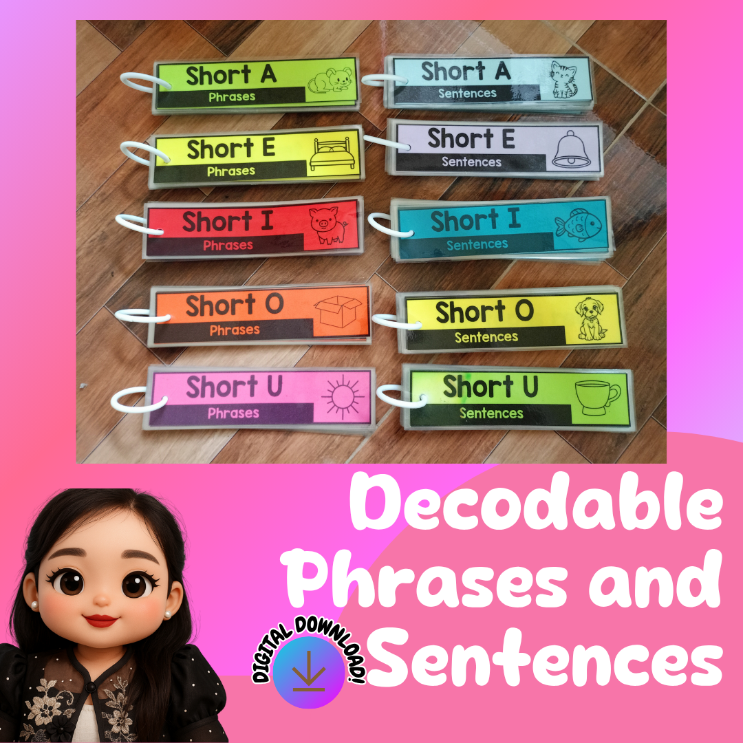 DECODABLE PHRASES AND SENTENCES FOR BEGINNING READERS