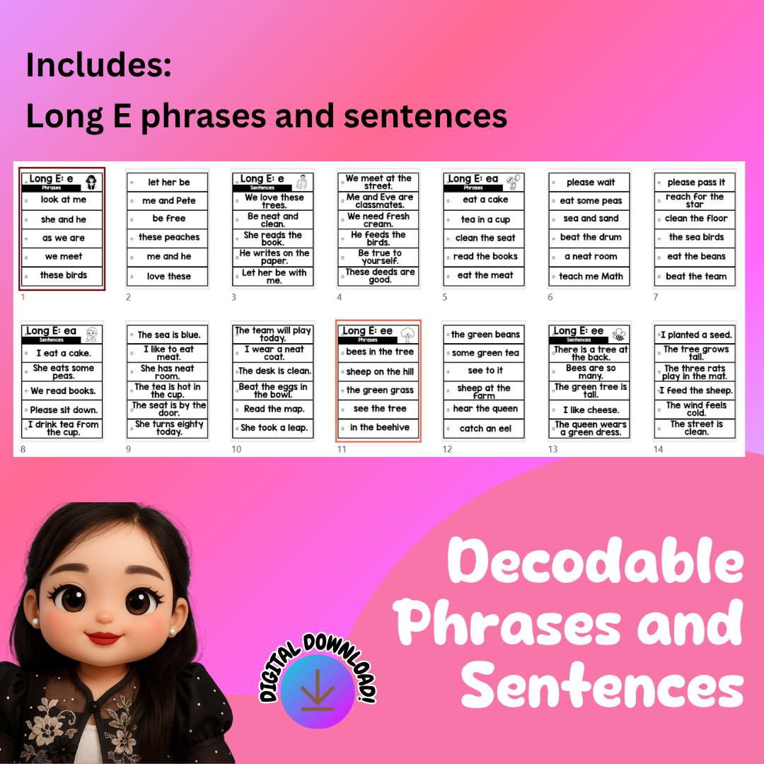 DECODABLE PHRASES AND SENTENCES FOR BEGINNING READERS - Image 8