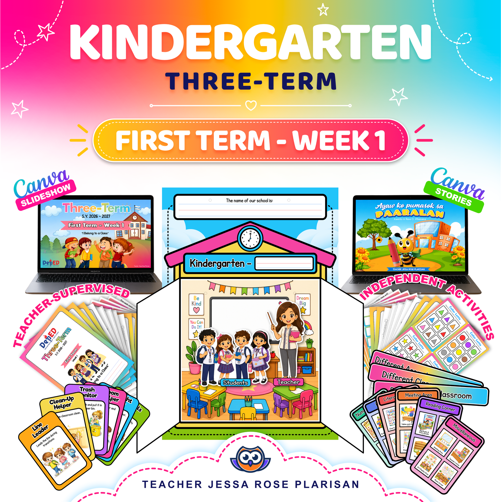 WEEK 1 - KINDERGARTEN FIRST TERM COMPLETE PACKAGE - Image 2