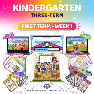 WEEK 1 - KINDERGARTEN FIRST TERM COMPLETE PACKAGE