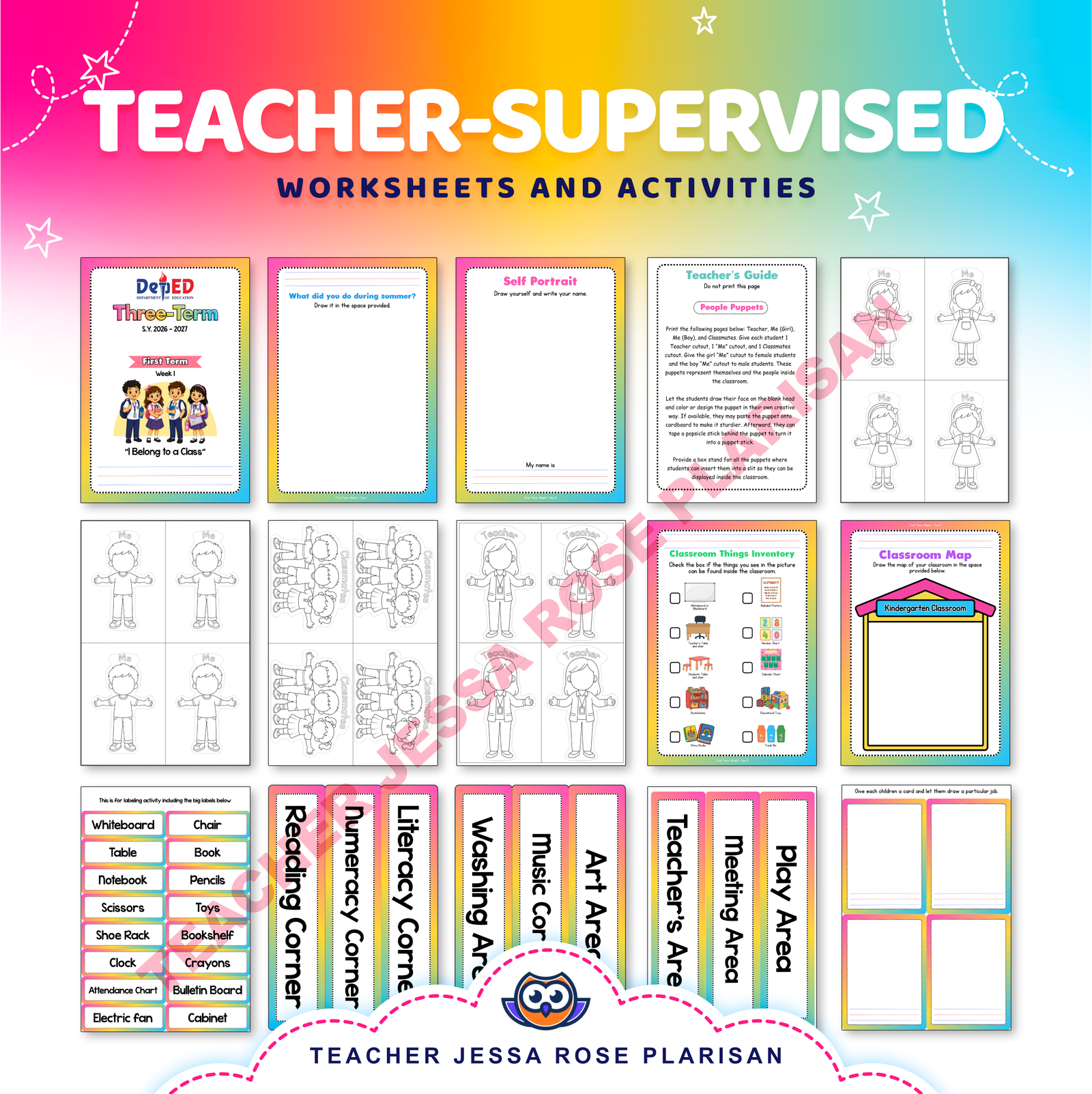 WEEK 1 - KINDERGARTEN FIRST TERM COMPLETE PACKAGE - Image 4