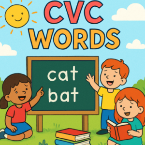 CVC word reading material- Flashcard
