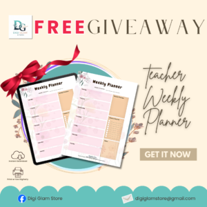 FREE 1-Page Weekly Planner Printable for Teachers