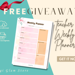 FREE 1-Page Weekly Planner Printable for Teachers