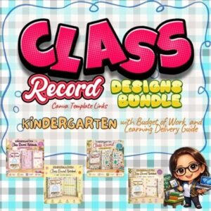 Kindergarten Class Record Canva Template Bundle