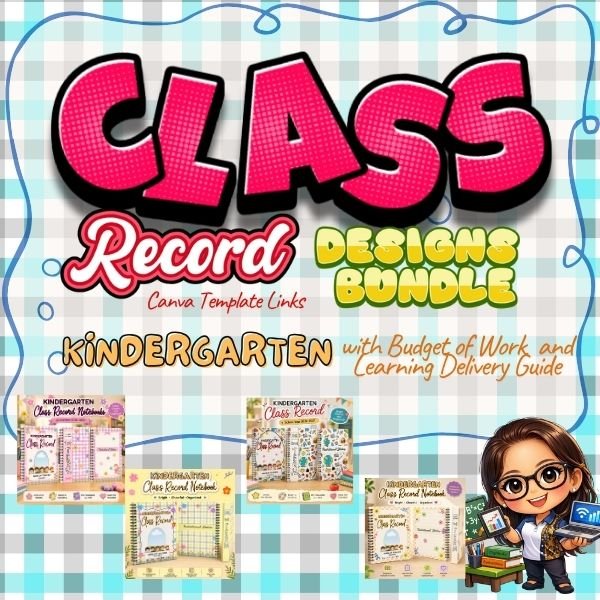 Kindergarten Class Record Canva Template Bundle