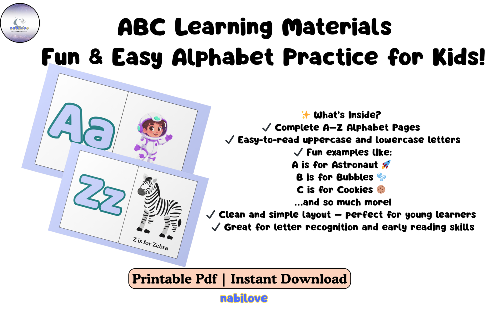 ABC Learning Materials – Fun & Easy Alphabet Practice for Kids! - Kaguro Ph