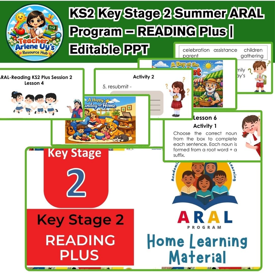 KS2 Key Stage Reading Plus Summer Aral Program Editable PPT 499 slides