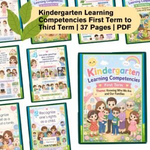 Kindergarten Learning Competencies First 37 Pages Term to Third Term