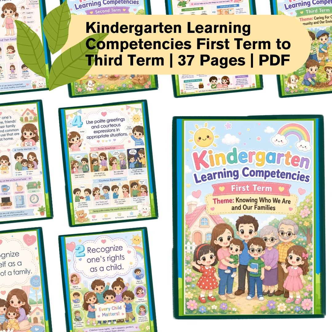Kindergarten Learning Competencies First 37 Pages Term to Third Term