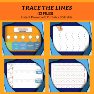 Trace the Lines | 12 Files | Printable