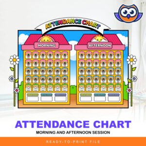 Attendance Chart - Flower Themed - Classroom Decors - Colorful