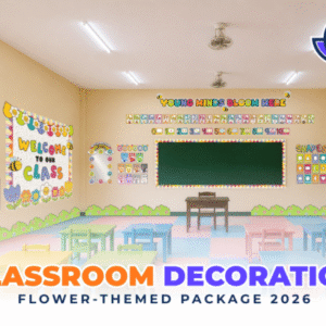 Classroom Decoration Package - 2026 Design - Flower Themed