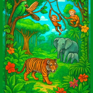 Jungle Adventure Coloring Book