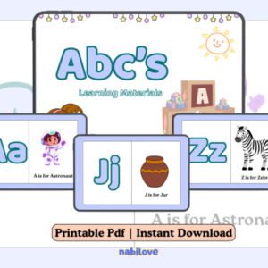 ABC Learning Materials – Fun & Easy Alphabet Practice for Kids!