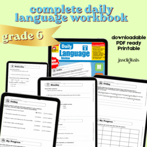 Daily Language Workbook/143 pages/Grade 6