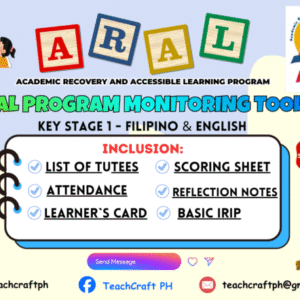 ✨ARAL Program Monitoring Tools for Key Stage 1✨