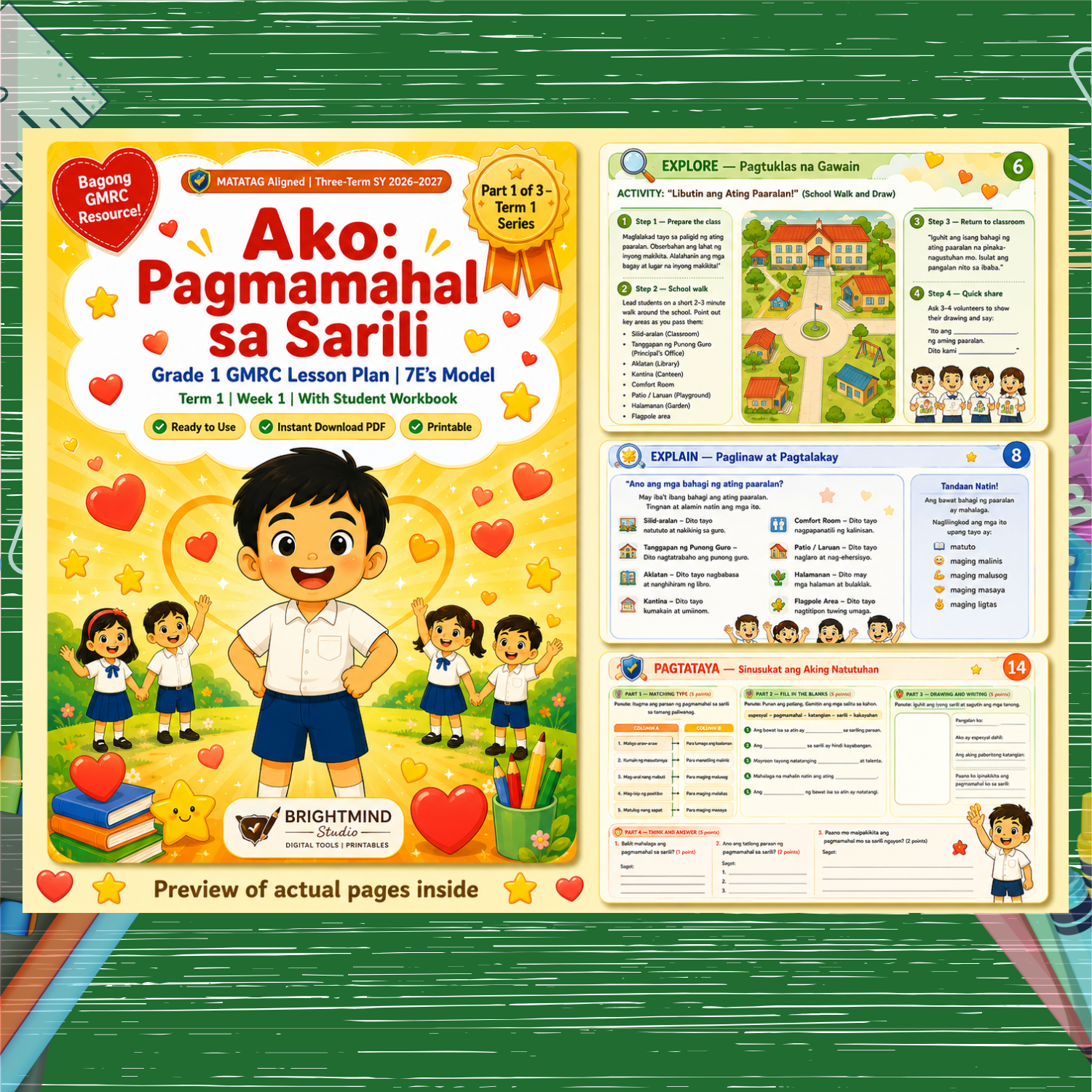 Grade 1 GMRC Lesson Plan – Ako: Pagmamahal sa Sarili (7E's Model) | MATATAG Aligned | Term 1 | SY 2026-2027 - Image 2