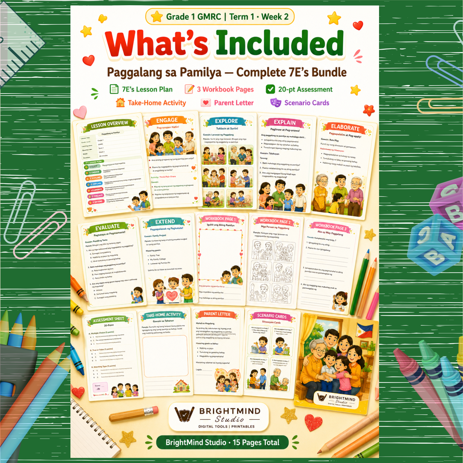 Grade 1 GMRC Lesson Plan | Paggalang sa Pamilya | 7E's Model | MATATAG Aligned | Term 1 Week 2 | With Student Workbook - Image 2