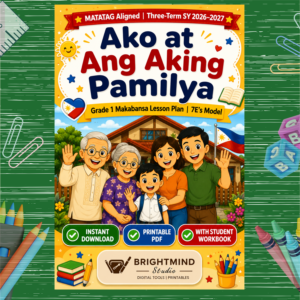 Grade 1 Makabansa Lesson Plan – Ako at Angking Pamilya (7E MATATAG + Student Workbook)