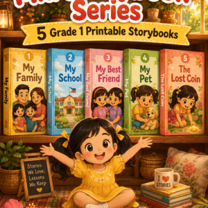 The Complete Mia Storybook Series | 5 Grade 1 Printable Storybooks | Reading Comprehension, Vocabulary & Coloring Activities | Printable PDF Bundle