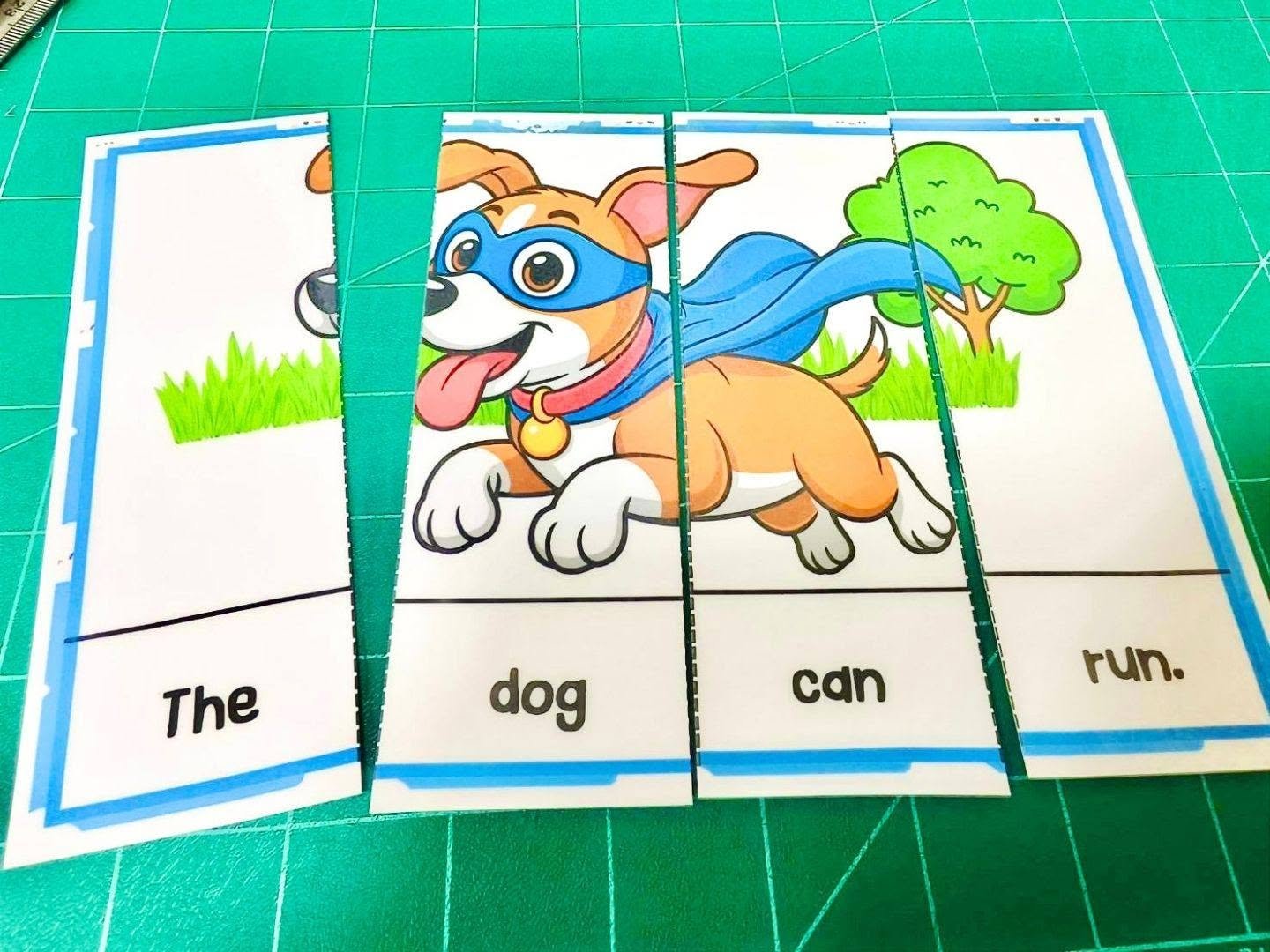 CVC puzzle reading game