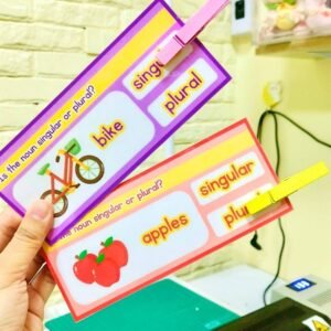Clothespin Singular and Plural Nouns