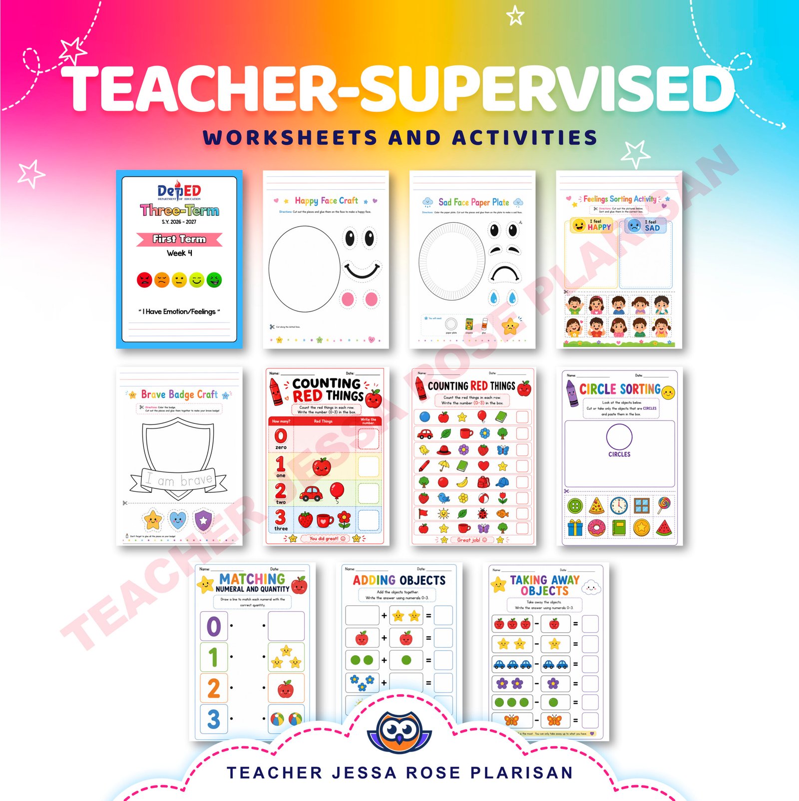 WEEK 4 - KINDERGARTEN FIRST TERM COMPLETE PACKAGE - Image 7