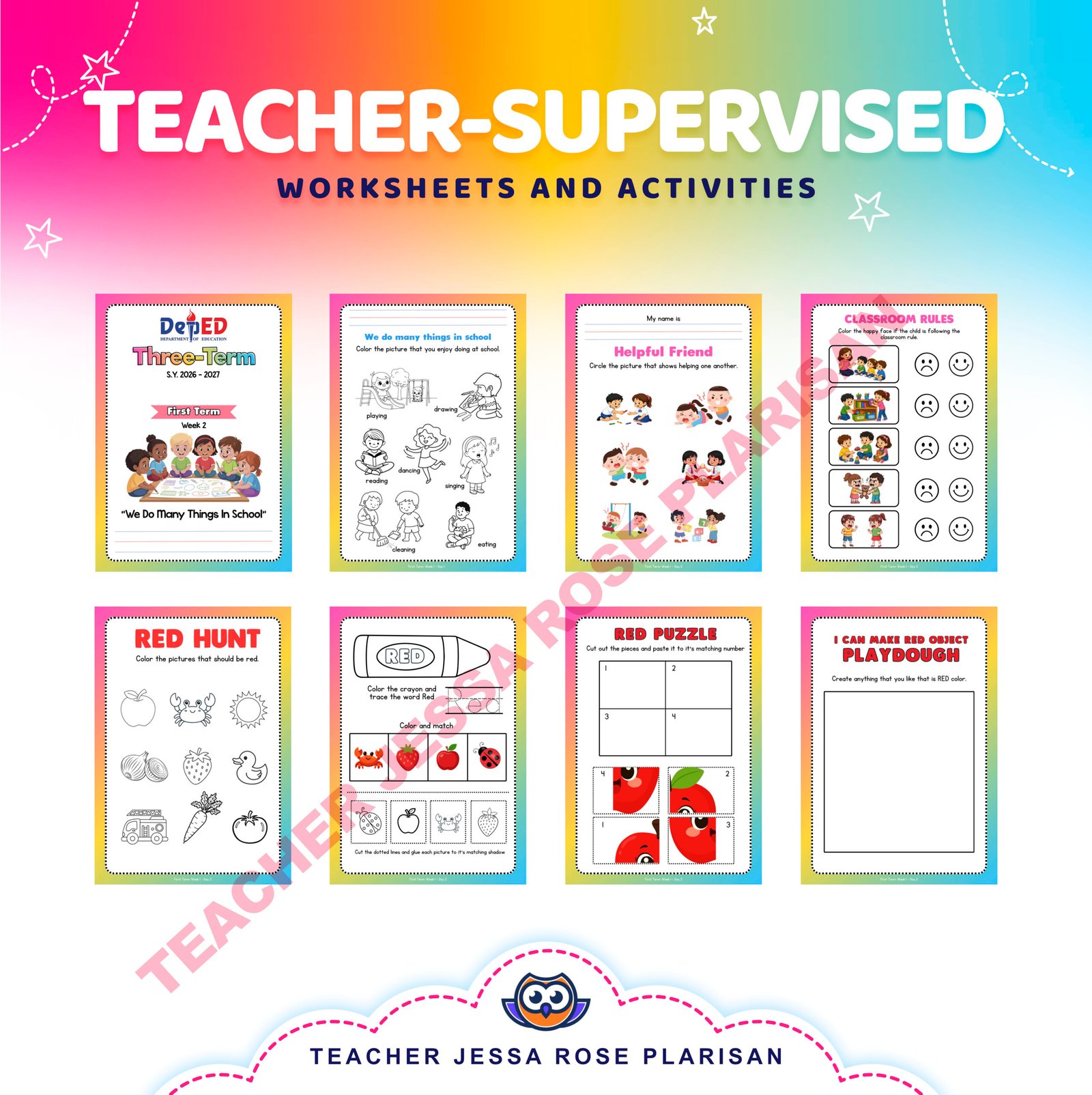WEEK 2 - KINDERGARTEN FIRST TERM COMPLETE PACKAGE - Image 6