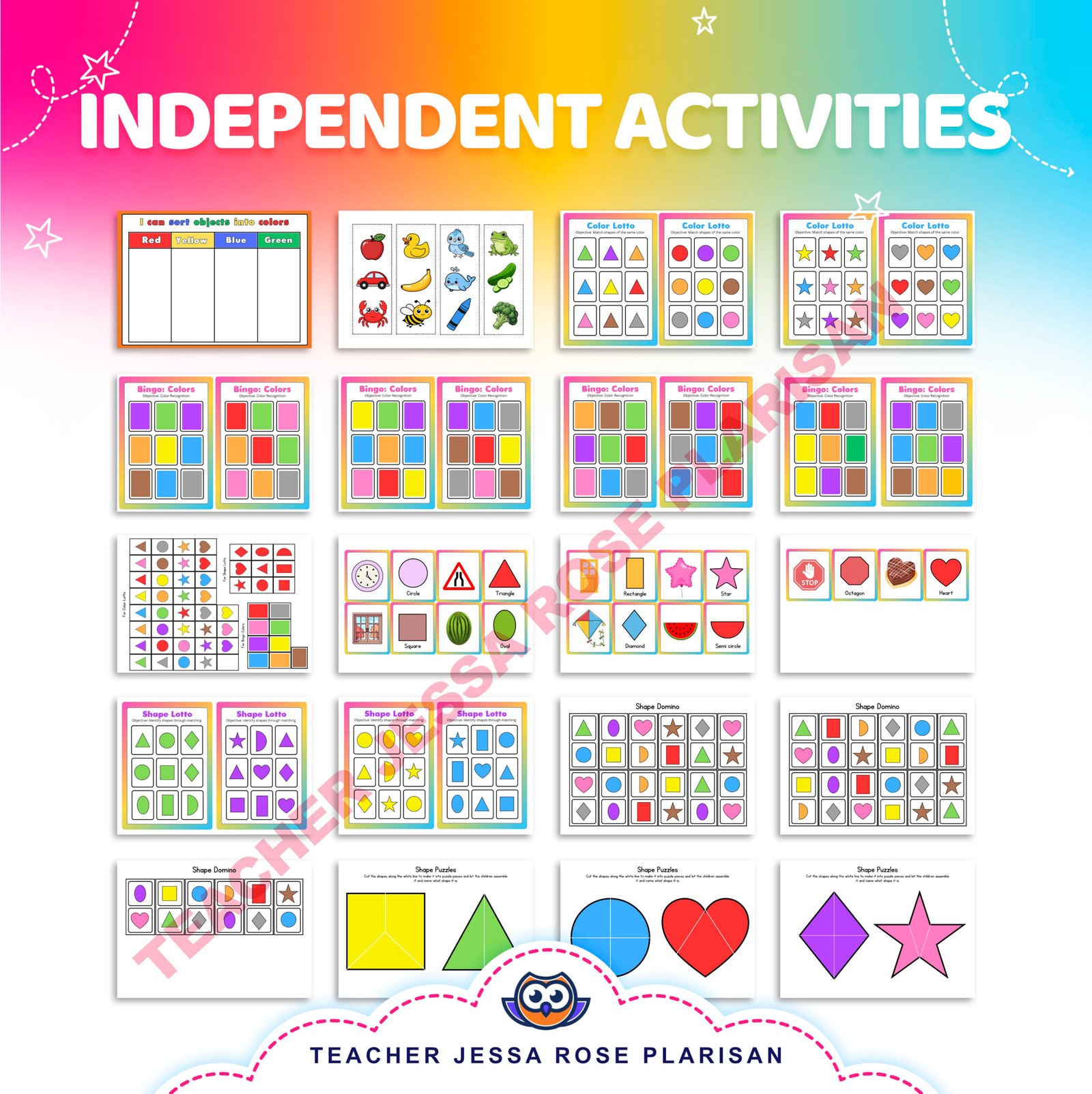 WEEK 2 - KINDERGARTEN FIRST TERM COMPLETE PACKAGE - Image 7