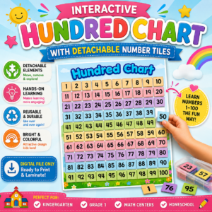 INTERACTIVE HUNDRED CHART WITH NUMBER BUS