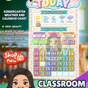 BALITAAN CHART - ALL ABOUT TODAY - Colorful Calendar and Weather Chart in Smart Pastel by riecreates