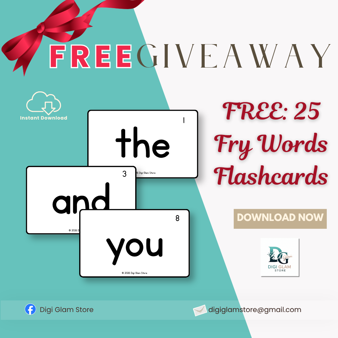FREE Fry First 25 Sight Words Flashcards | Printable PDF for Kindergarten & Grade 1