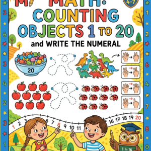 Math Counting Objects 1 to 20 and Write the Numeral