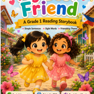 Grade 1 Printable Storybook – My Best Friend | Reading Comprehension, Vocabulary & Coloring Activity | Printable PDF
