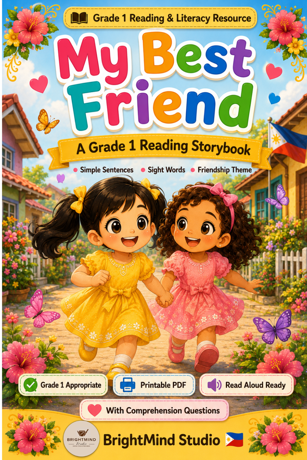 Grade 1 Printable Storybook ā My Best Friend | Reading Comprehension, Vocabulary & Coloring Activity | Printable PDF