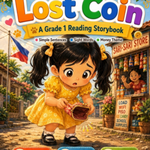 Grade 1 Printable Storybook – The Lost Coin | Reading Comprehension, Vocabulary & Coloring Activity | Printable PDF