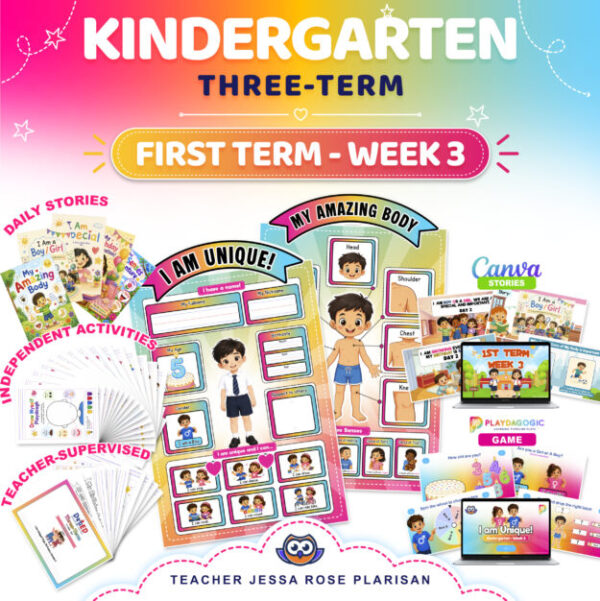WEEK 3 – KINDERGARTEN FIRST TERM COMPLETE PACKAGE - Kaguro Ph