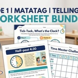 Grade 1 MATATAG Telling Time Worksheet Bundle (Printable PDF)
