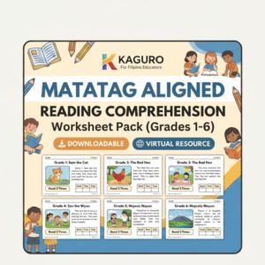 MATATAG Aligned Reading Comprehension Worksheet Pack (Grades 1-6)