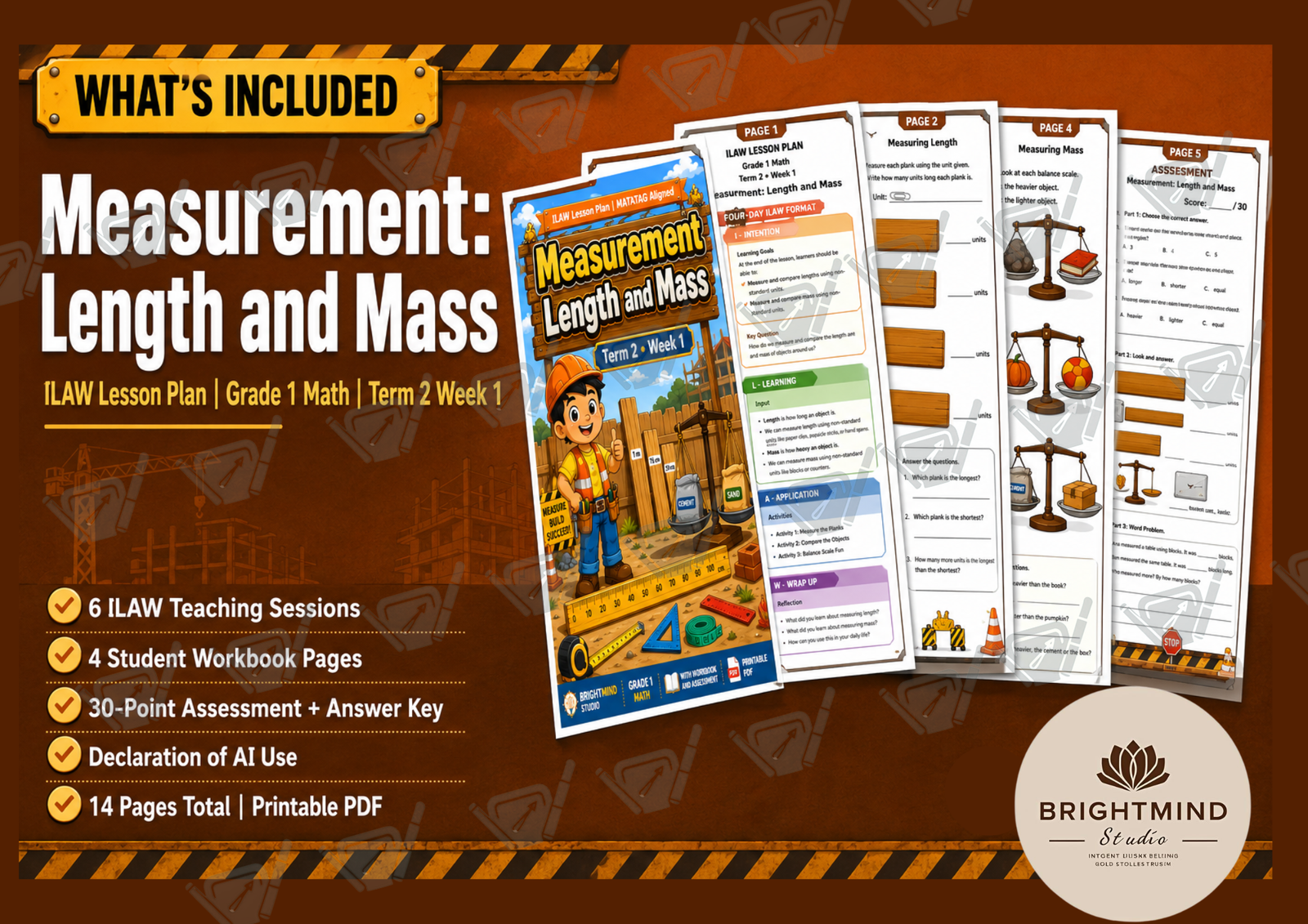 Grade 1 Math | Measurement of Length and Mass | ILAW Lesson Plan | MATATAG Aligned | Term 2 Week 1 | With Workbook and Assessment | Printable PDF - Image 2