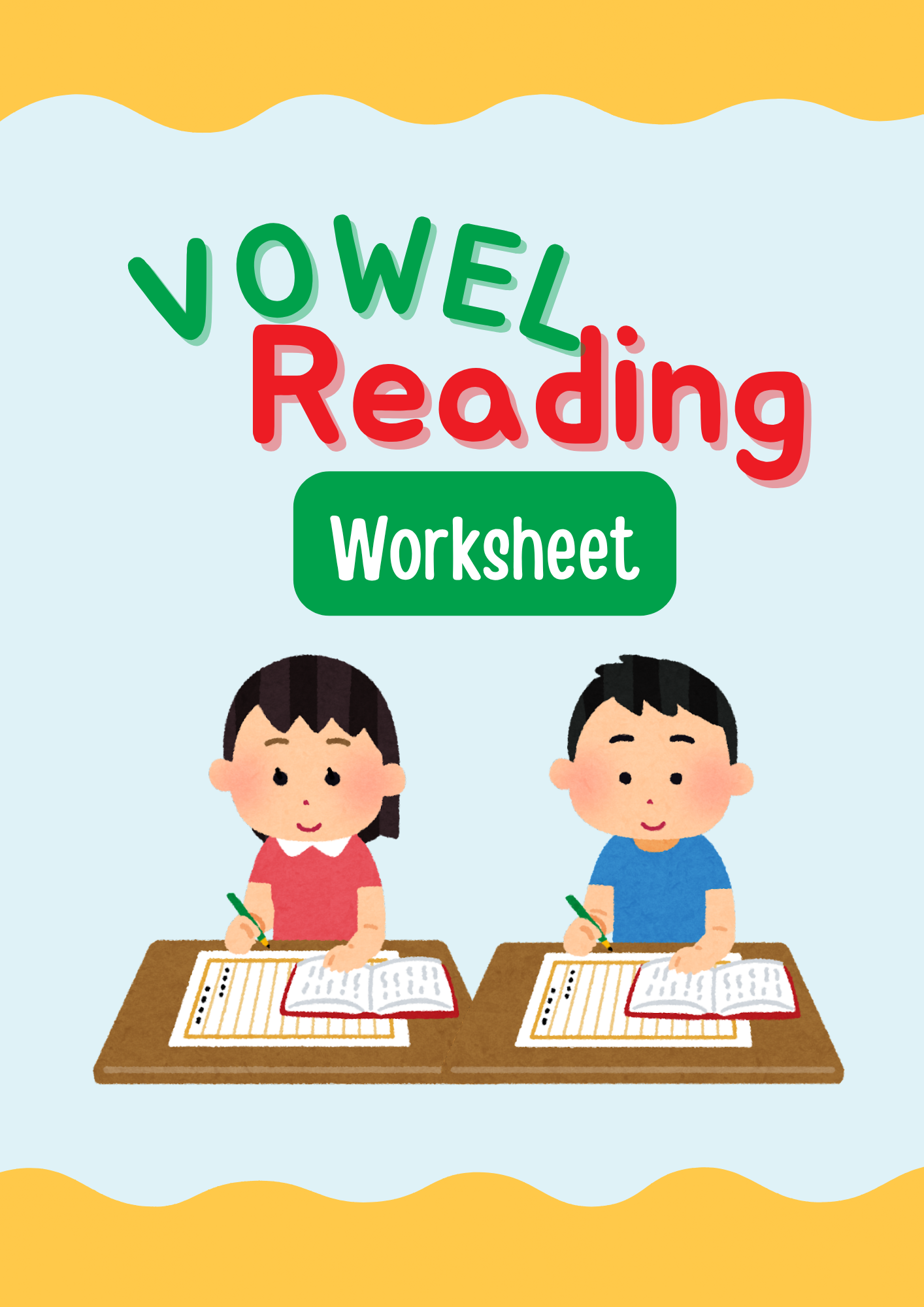 Vowel Reading Worksheet - Image 2