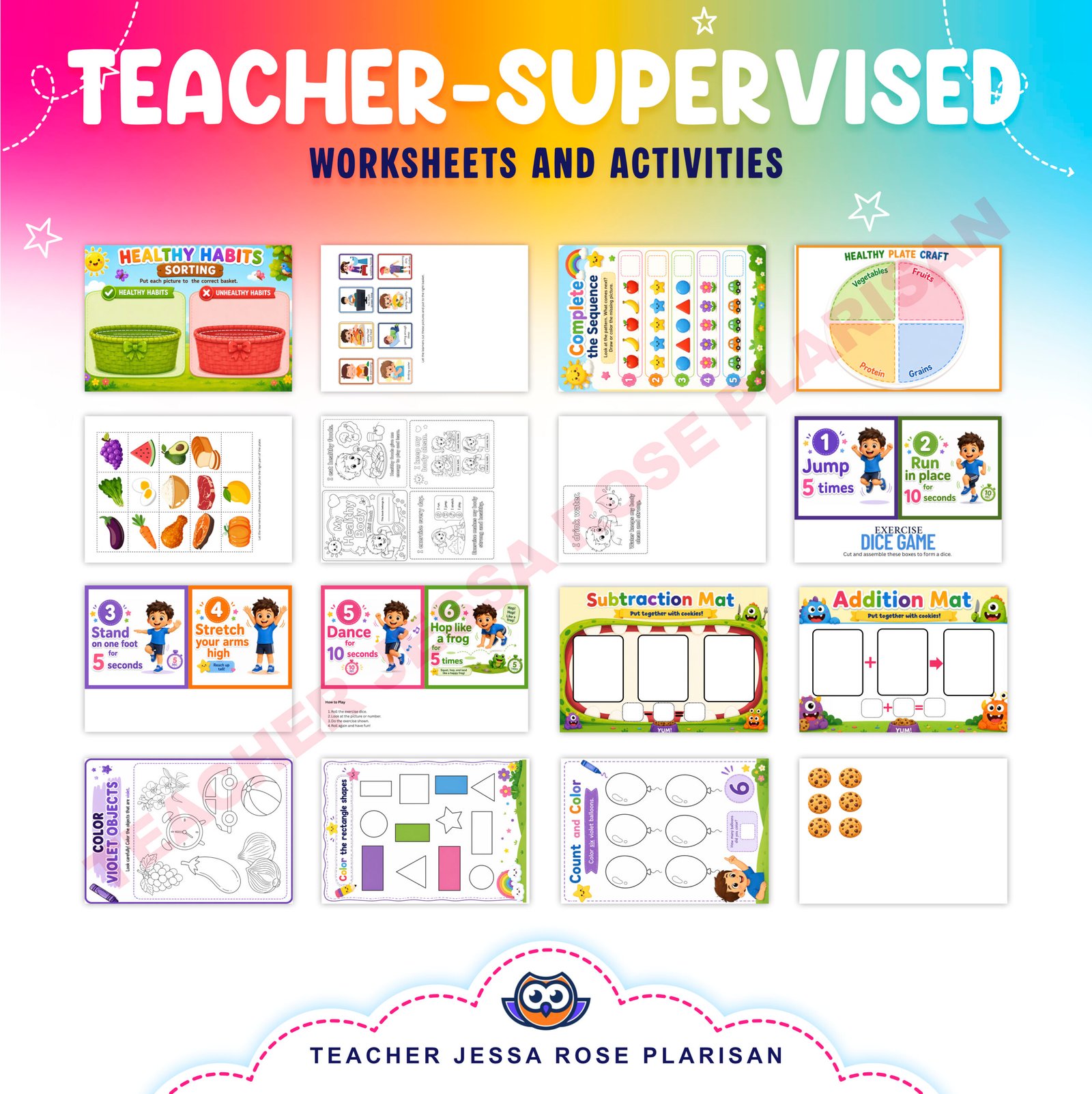 WEEK 8 - KINDERGARTEN FIRST TERM COMPLETE PACKAGE - Image 3