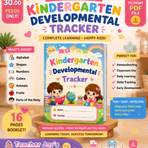 KINDERGARTEN DEVELOPMENTAL TRACKER